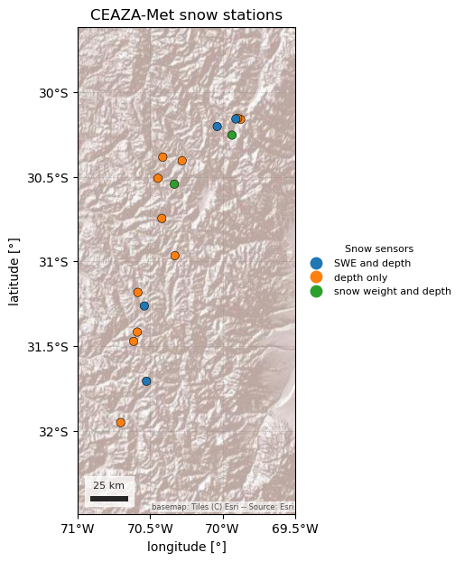 CEAZA-Met snow stations